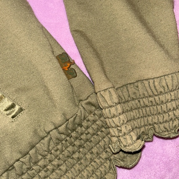 RARE Y2K Baby Phat Green Rhinestone Zip Up Hoodie Jacket - Picture 13 of 15